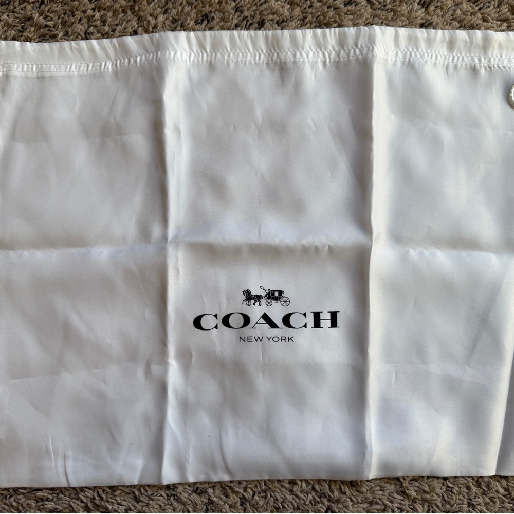 Coach White Dust Bag
